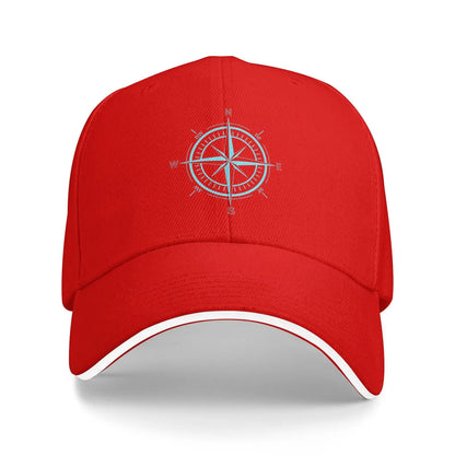Compass Print Baseball Cap 