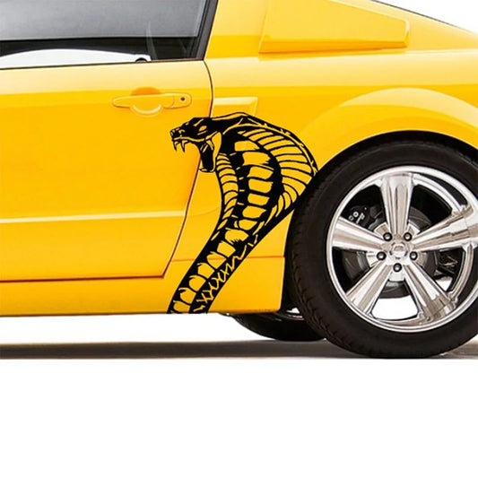 Vinilo adhesivo para coche con cuerpo de serpiente cobra