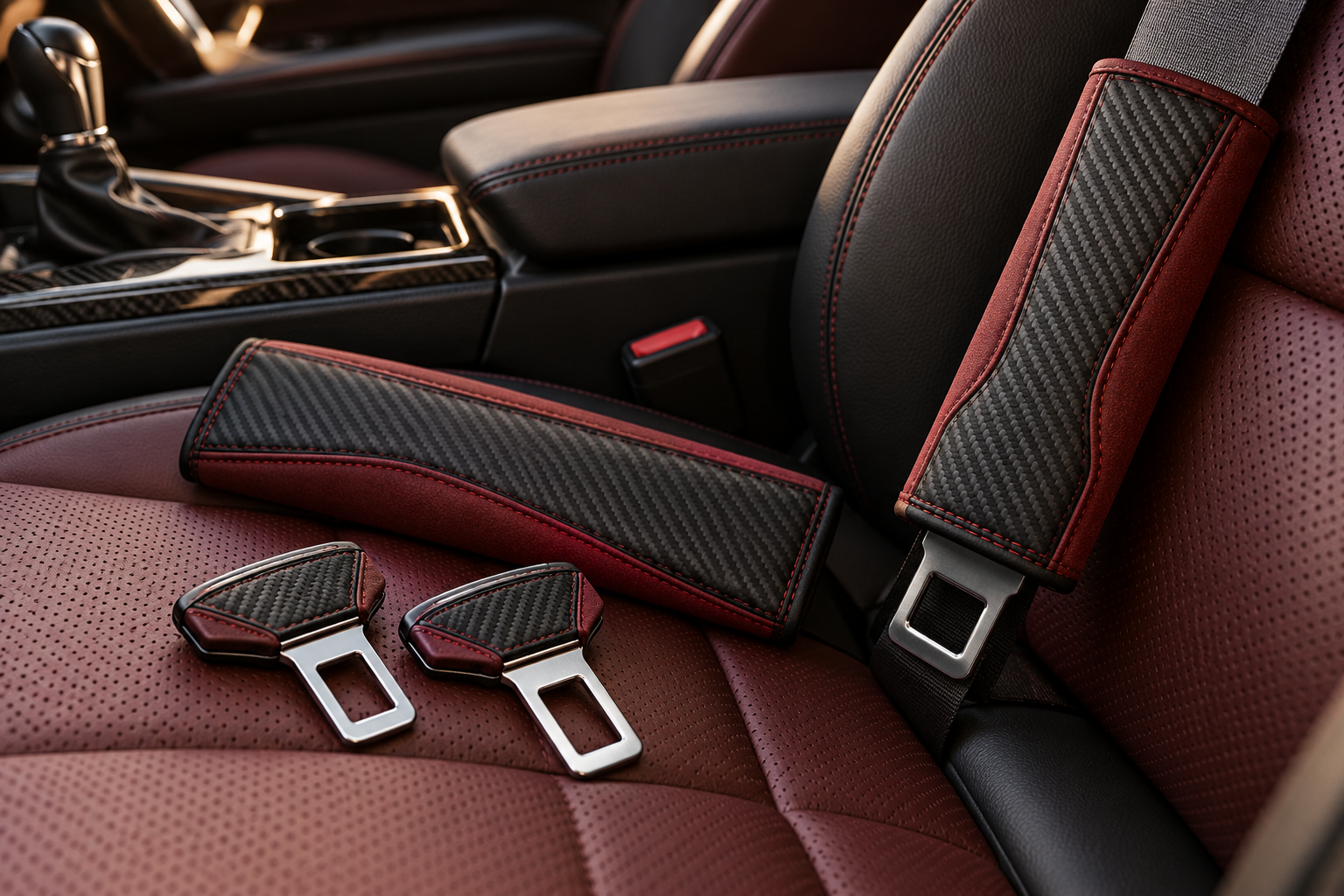 Clips et coussinets de ceinture de sécurité — Cars Fanatics automotive collection